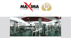 Desktop Screenshot of maxima-fitness.com