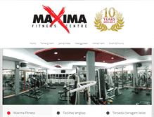 Tablet Screenshot of maxima-fitness.com